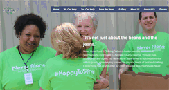 Desktop Screenshot of neveralone.org